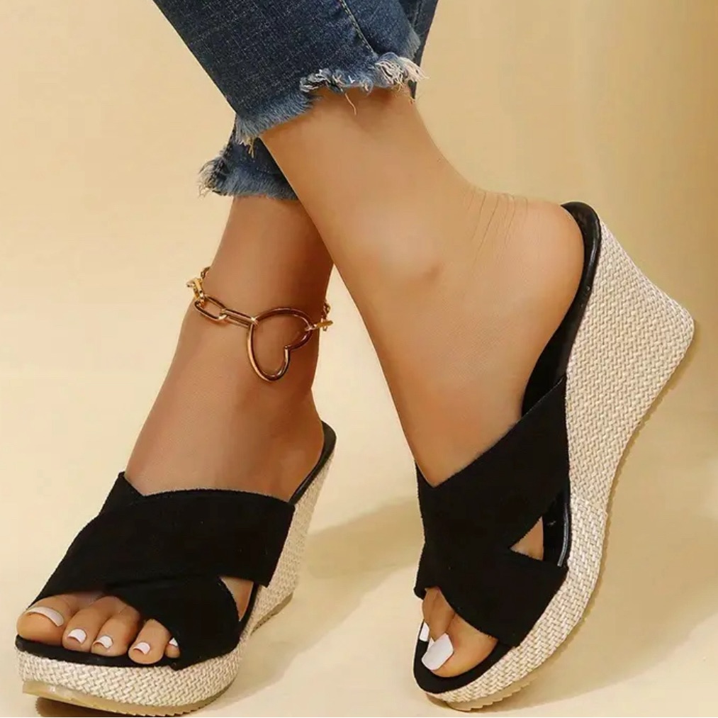 Black Nwt Wedge